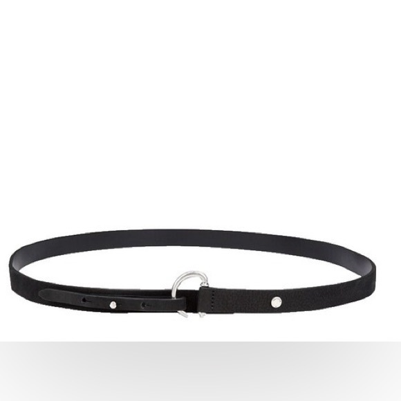 NWT Rag & Bone CLARK Black Leather HIP BELT